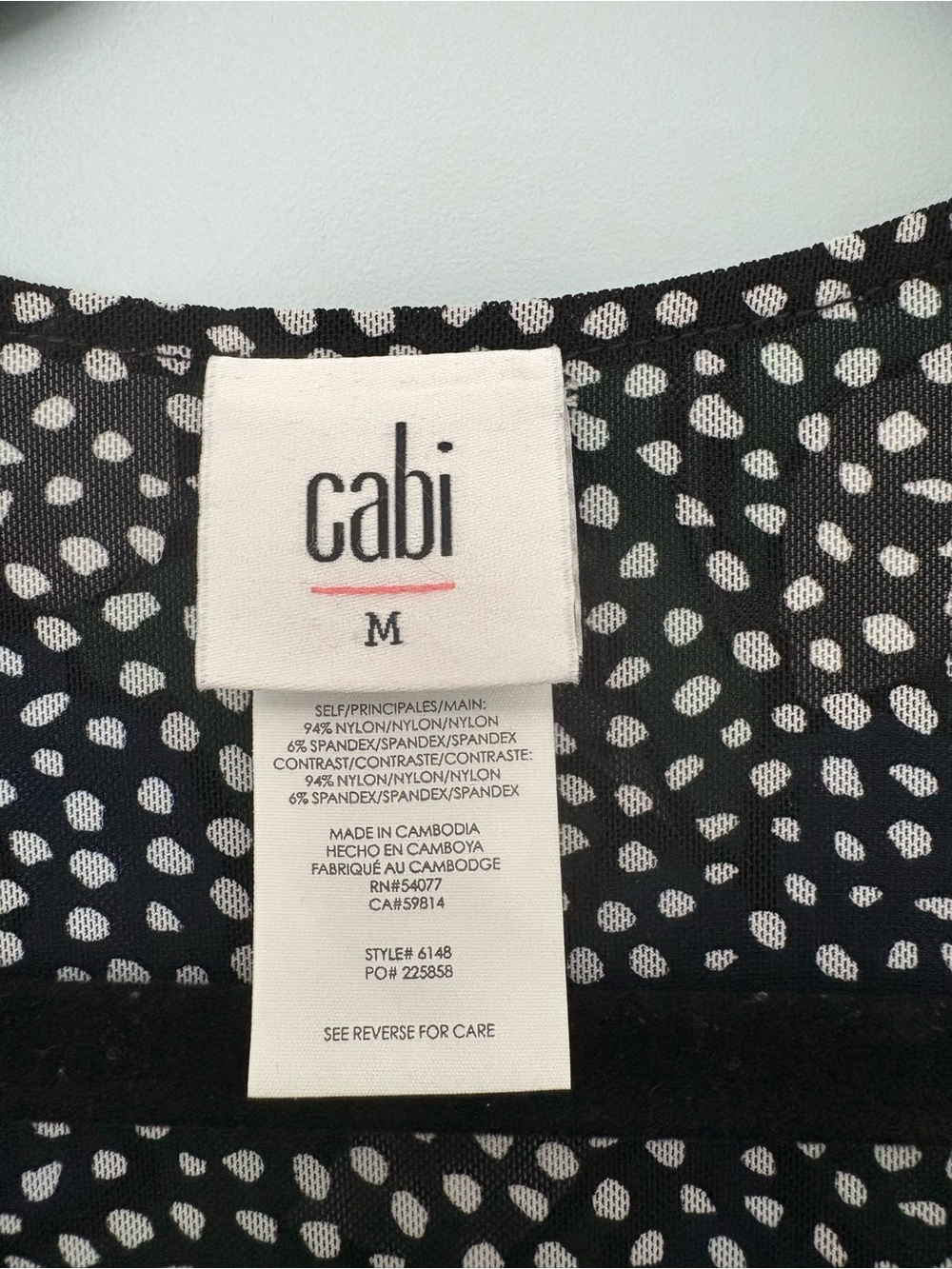 Cabi Green Floral Dress with Blue & White Blooms REVERSIBLE - Picture 2 of 5
